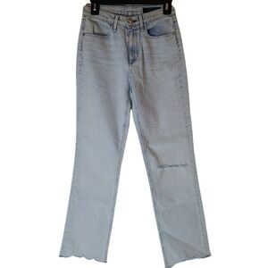Rag & Bone Midrise Ankle Cigarette Distressed Light Washed Jeans 26 NWT